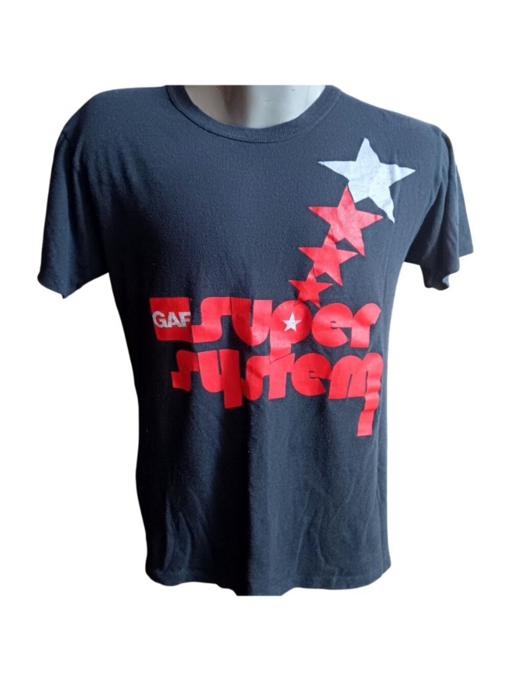 XL Vintage T-shirt SIngle Stitch 1980's GAF Super System Buttery Thin Super Star